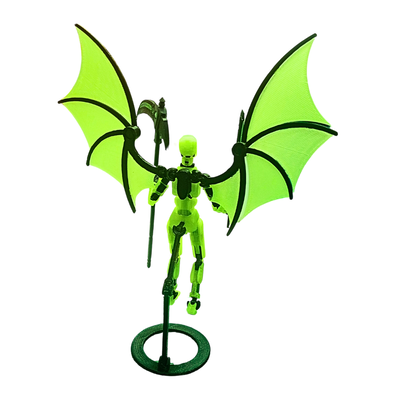 Dummy 13 con alas retráctiles y armas épicas