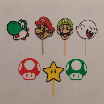 Pinche Topper Personajes Mario