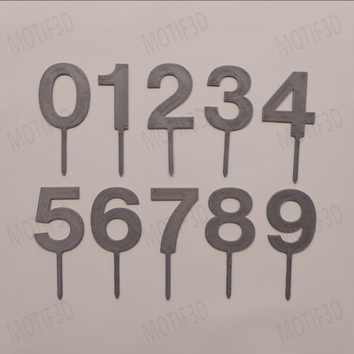 Numeros Gris Plata
