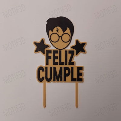Topper Harry Potter Feliz Cumple