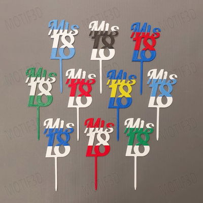 Topper Mis 18 2 Colores
