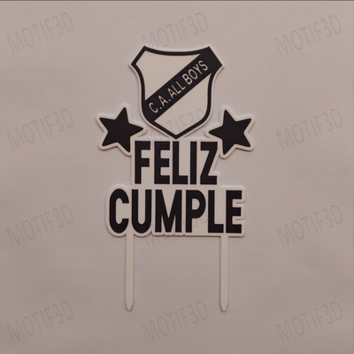 Topper All Boys Feliz Cumple