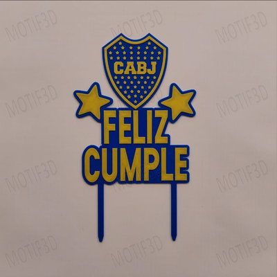 Pinche Topper Boca Feliz Cumple