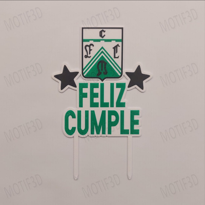 Topper Ferro Feliz Cumple