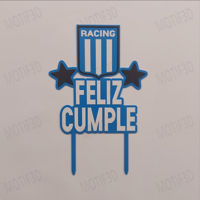 Topper Racing Feliz Cumple