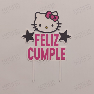 Pinche Topper Kitty Feliz Cumple