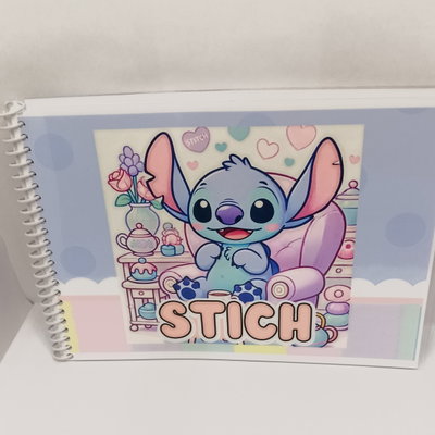 Libro de colorear Stitch tapa blanda