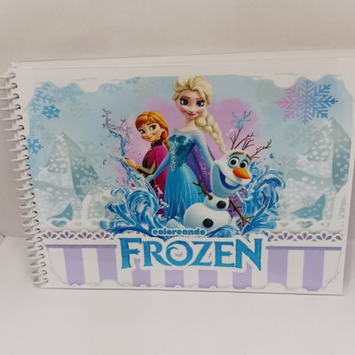 Libro de colorear Frozen tapa blanda