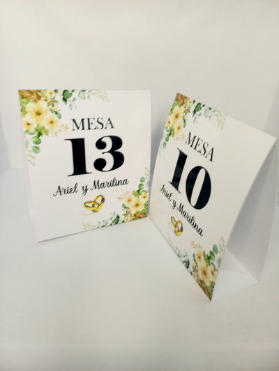 Números de mesa