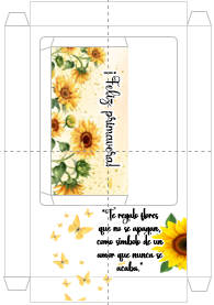 IMPRIMIBLE CAJA DE GIRASOL CON VISOR