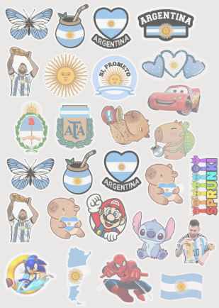 KIT IMPRIMIBLE ESCARAPELAS ARGENTINAS