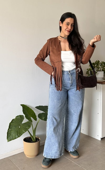 Campera gamuzada