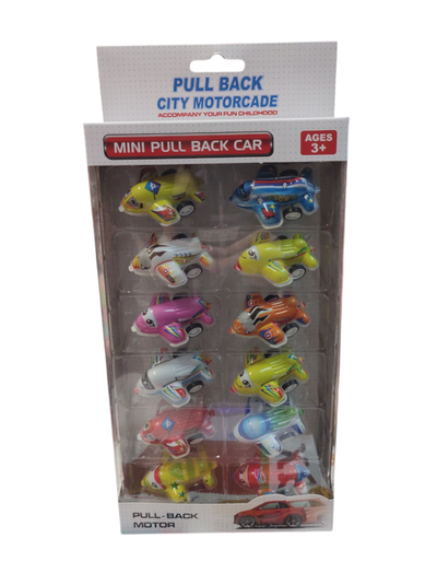 Mini pull back avión x 12