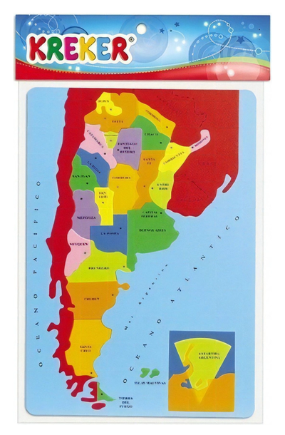 Mapa de argentina en goma eva 