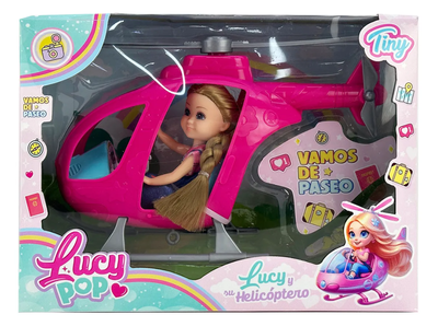 Muñeca con helicóptero 
