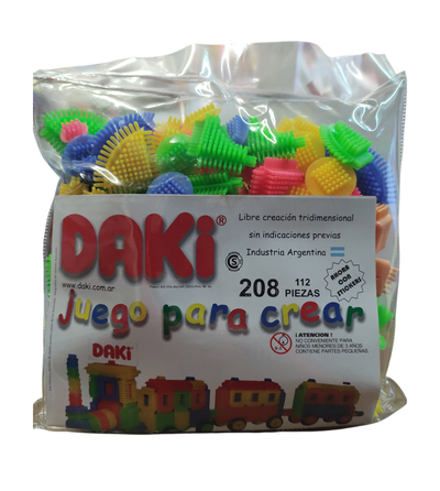 Daki x 112 piezas con ruedas y cabezas 
