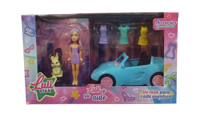 Muñeca Luly y su auto 