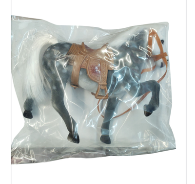 Caballo pana con montura de goma mediano 