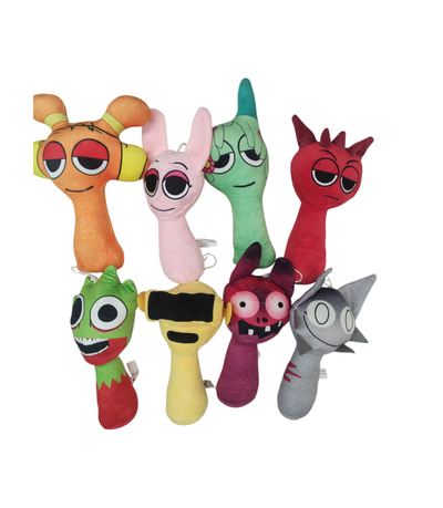 Personajes Sprunki en peluche 