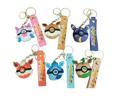 Llaveros Pokémon pokebola.Consultar modelo disponible.Precio x unidad