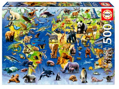 Rompecabezas 500 piezas Especies en   Peligro de Extinción 
