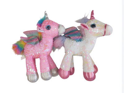 Unicornio con lentejuelas