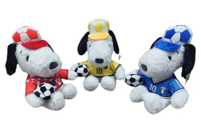 Snoopy con pelota futbol y remera 
