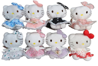 Peluche Kitty con vestido 
