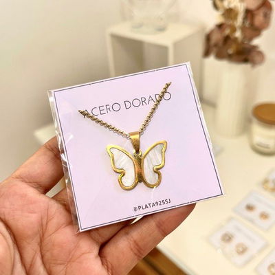 Conjunto Mariposa ACERO DORADO