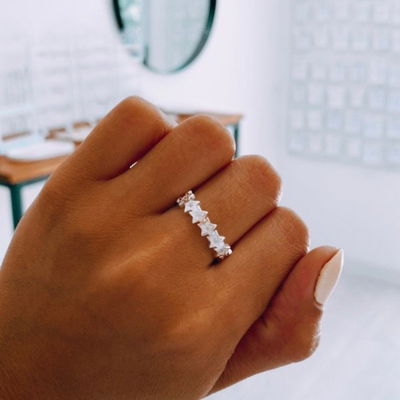 Anillo Estrellas Cubic T15 T20