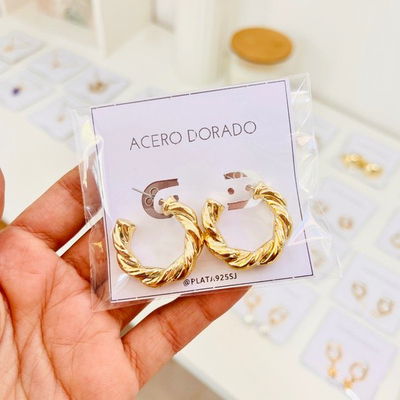 Argollas Torzadas infladas