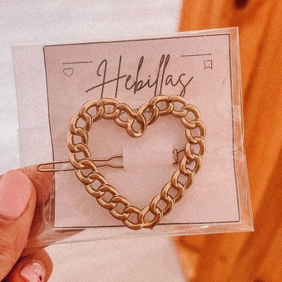 Hebilla Corazón Dorado