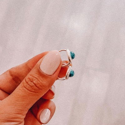 Argollas Piedras (plata900)