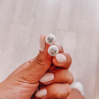 Argollas Piedras (plata 900)