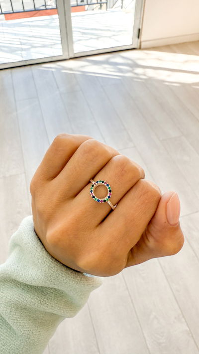 Anillo Círculo Colores T12 T17