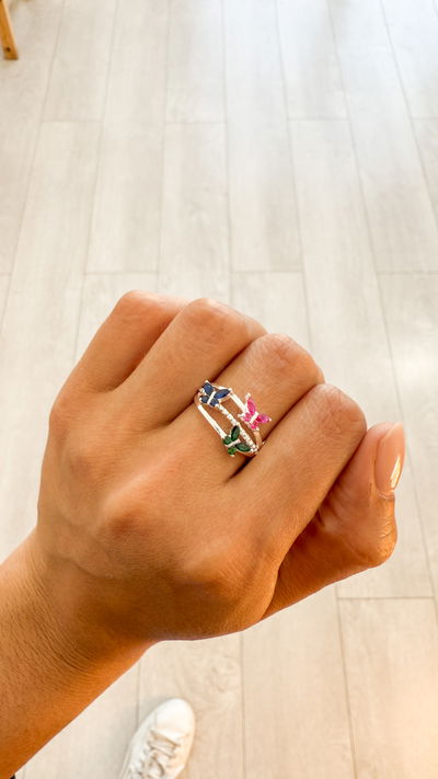 Anillo Mariposas T14