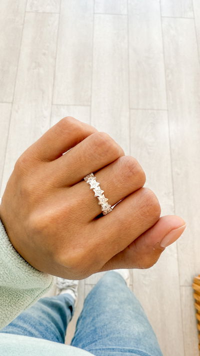 Anillo Estrellas Cubic T15 T20