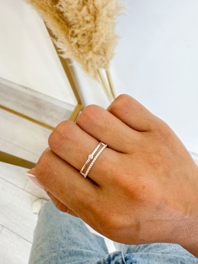 Anillo Doble Talle 12 13