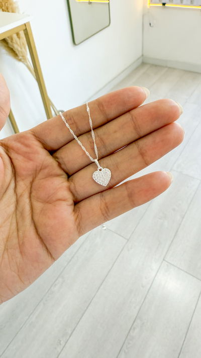 Conjunto Corazón Brillos