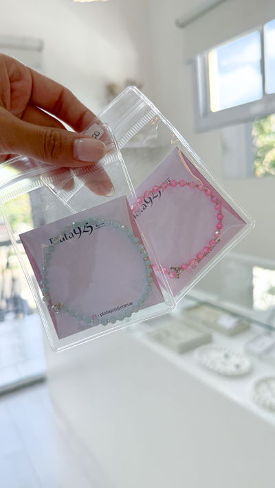 Pulseras de Cristal de Roca