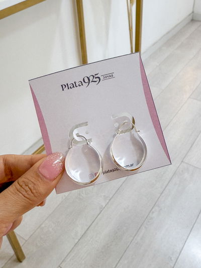 Argollas ROMA (PLATA LAMINADA)