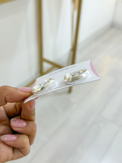 Argollas Juana (PLATA LAMINADA)