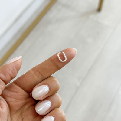 Argollita Rectangular 8mm (unidad)