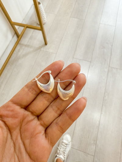 Argollas Canastas PLATA LAMINADA