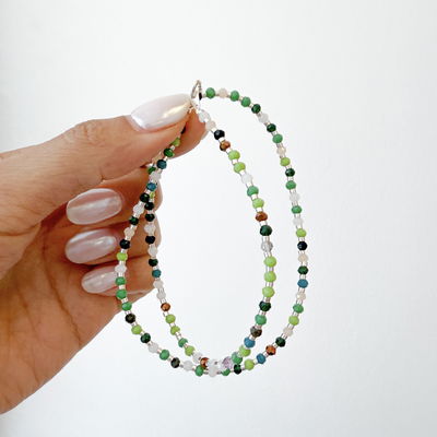 Choker de cristal de roca (Plata laminada)