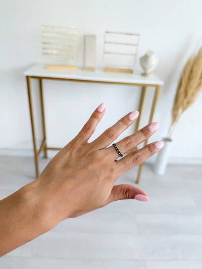 Anillo Paris Talle 12 (Plata 925 envejecida)