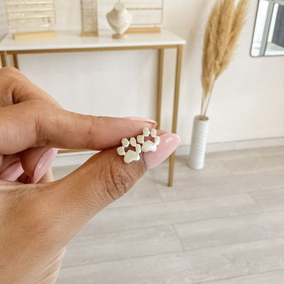 Miniaturas Plata HUELLITAS (par)