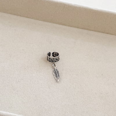 Aro Cuff Pluma Colgante
