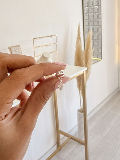 Cuff Corazón Colgante