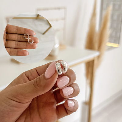 Argollas Media Caña 1,2cm